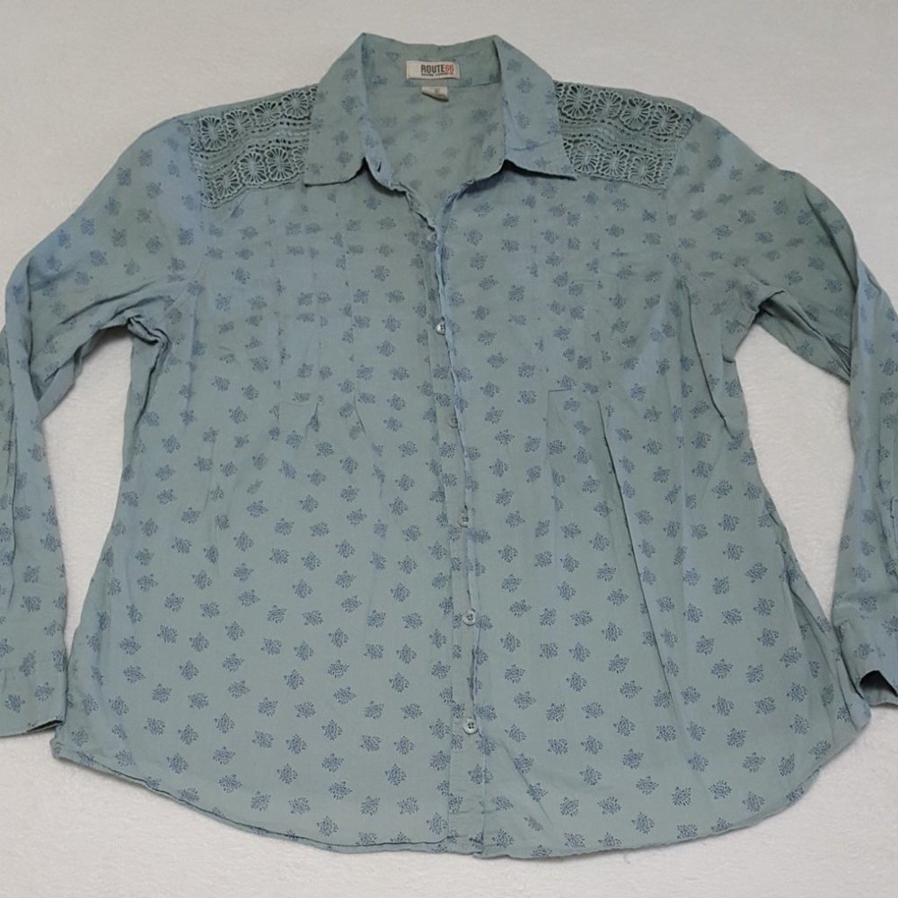 Route 66 Women's Button Down Shirt, Size XL